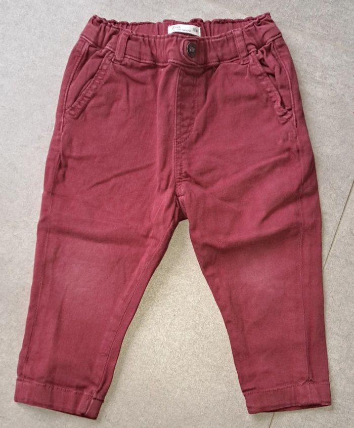 Jeans bordeaux 18 mois LC Kids