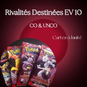 Cartes Pokemon Rivalités Destinées EV 10. Commune & Peu Commune