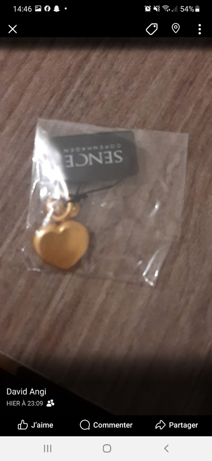 Pendentif en forme de cœur femme