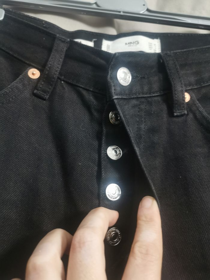 Jeans noir mango m - photo numéro 4