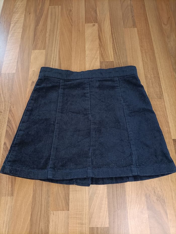 Jupe velours côtelé noir 8-9 ans H&M - photo numéro 4