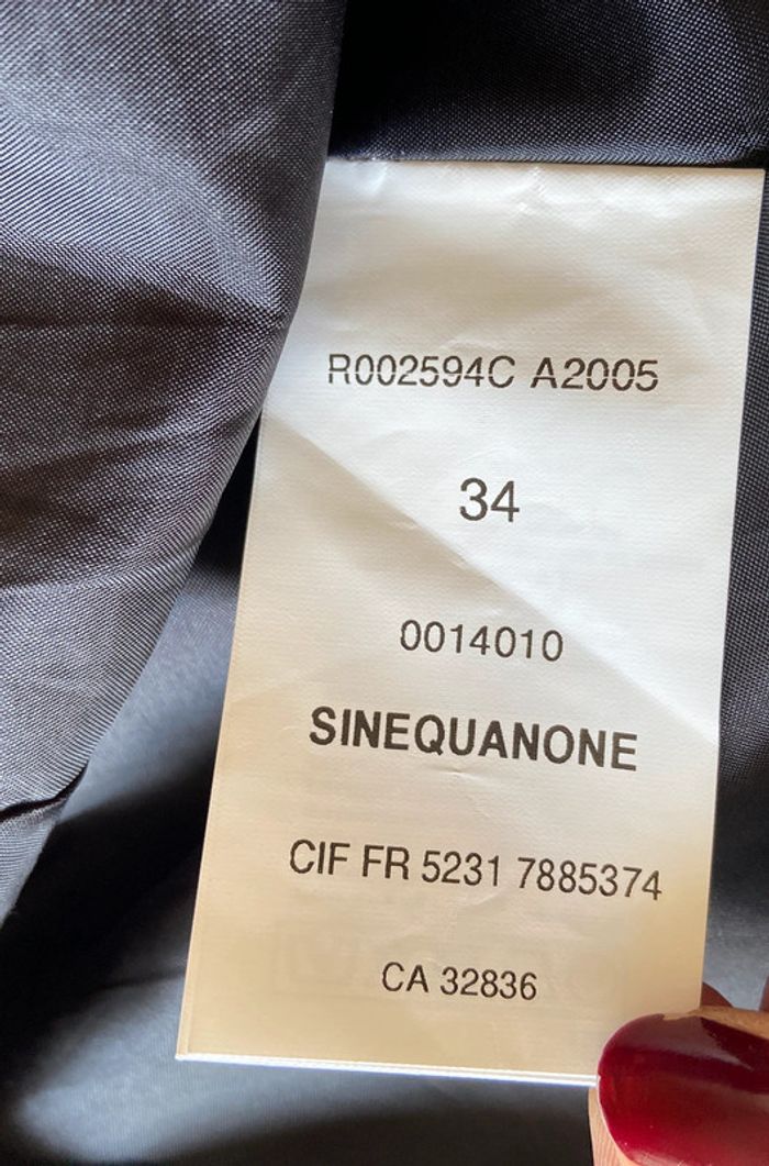Superbe petite robe noir Sinéquanone / Taille 34 - photo numéro 8