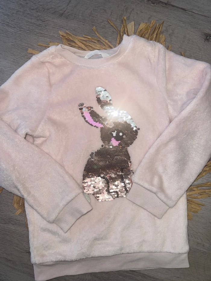 Pull tout doux lapin h&m 8 ans - photo numéro 2