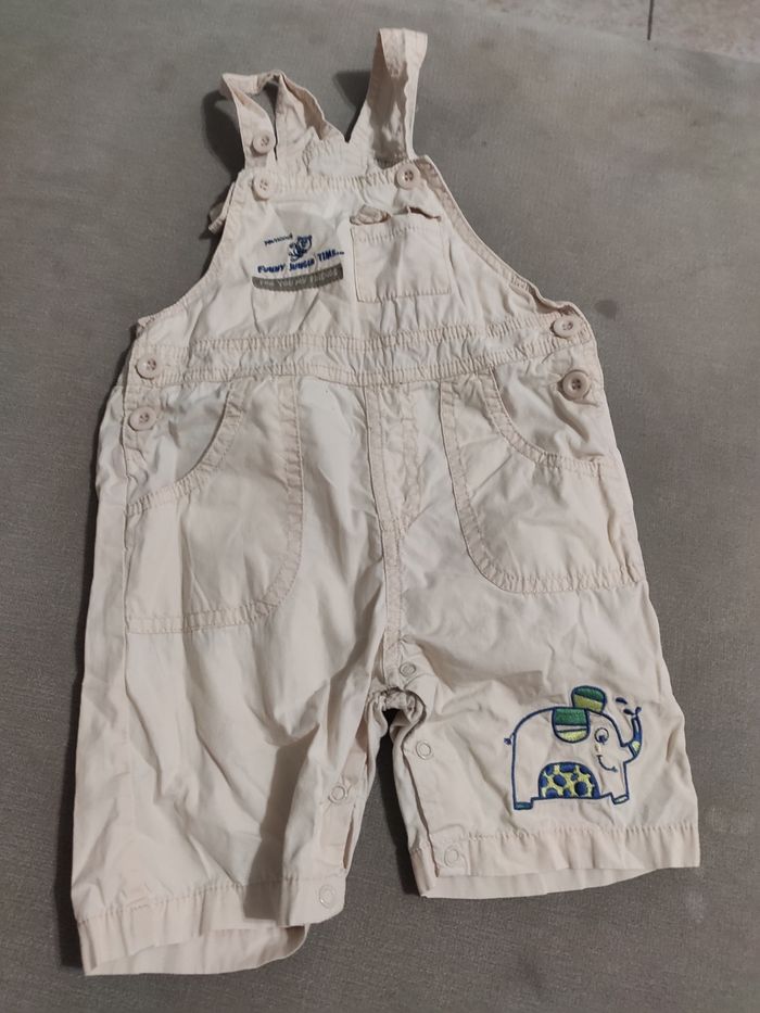 Salopette beige tissaia 24 mois