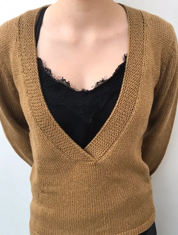 Pull marron taille 38