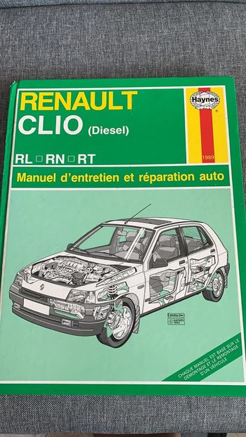 Manuel d'entretien clio rl rn rt diesel / Haynes 1989