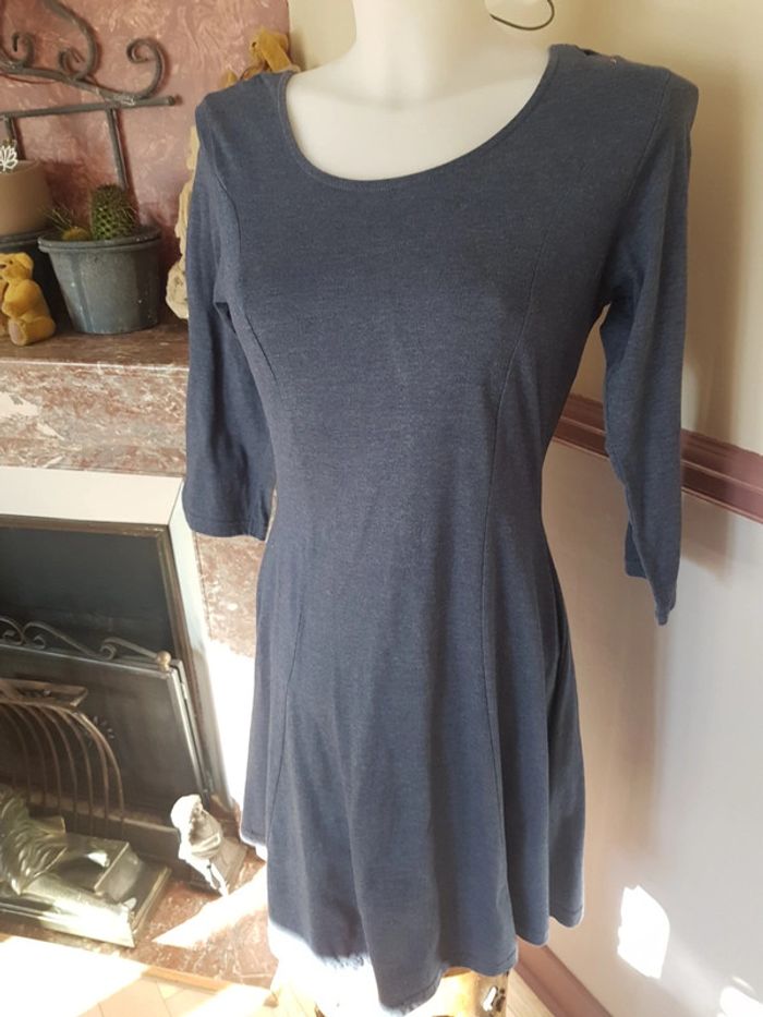 Robe patineuse bleu jean 36 - photo numéro 2