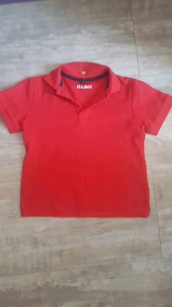 Polo manches courtes 5 ans rouge
