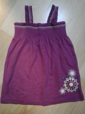 Débardeur tunique fuschia