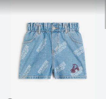 Short paper bag bleu 12 / 13 ans Stranger things H&M