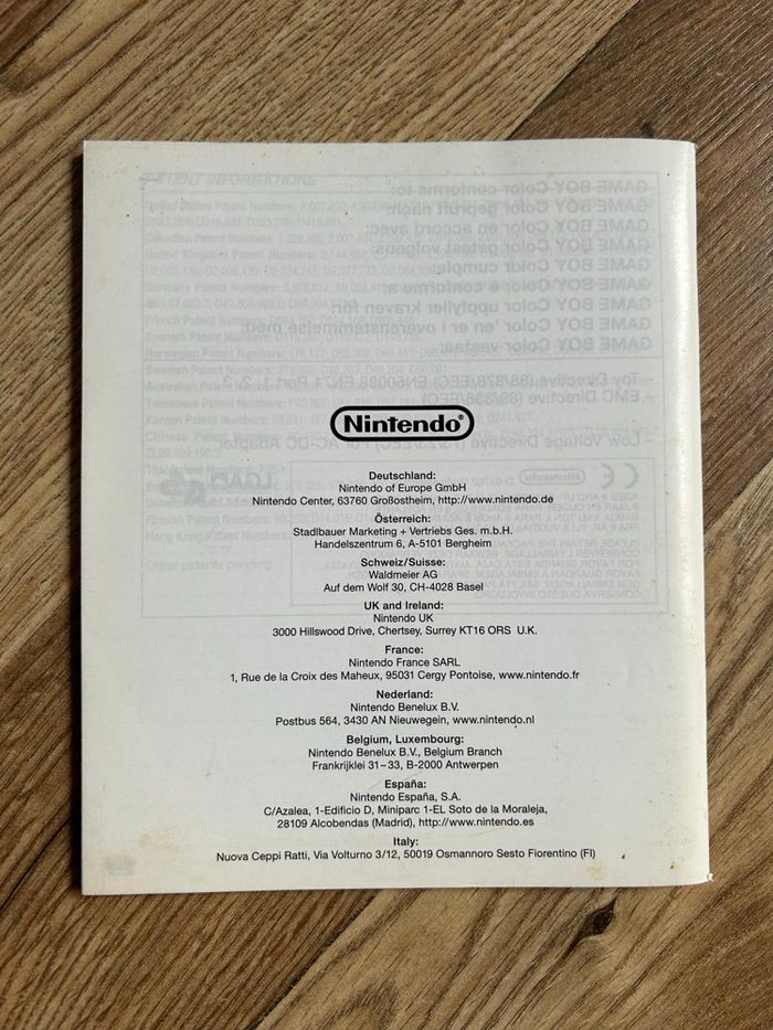 🕹️ Manuel d'Instructions Original - Nintendo Game Boy Color (EUR) 🕹️ - photo numéro 2