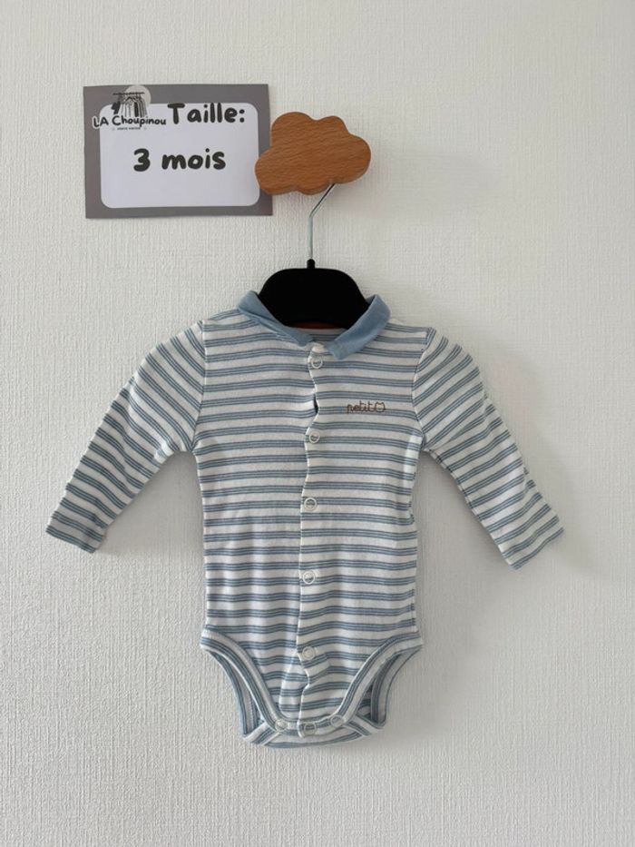 Body manches longues - taille 3 mois 🌼