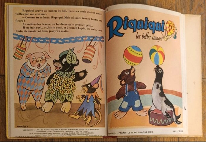 Ancien album Riquiqui les belles images N°1 à 6 1951-1952 - photo numéro 6