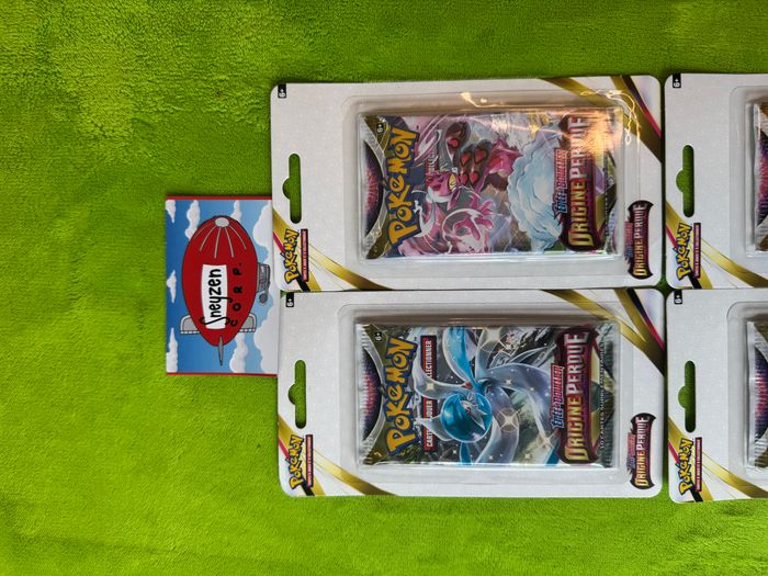 Lot de 4 Blisters Boosters Pokémon Origine Perdue Neuf et Scellé - photo numéro 3