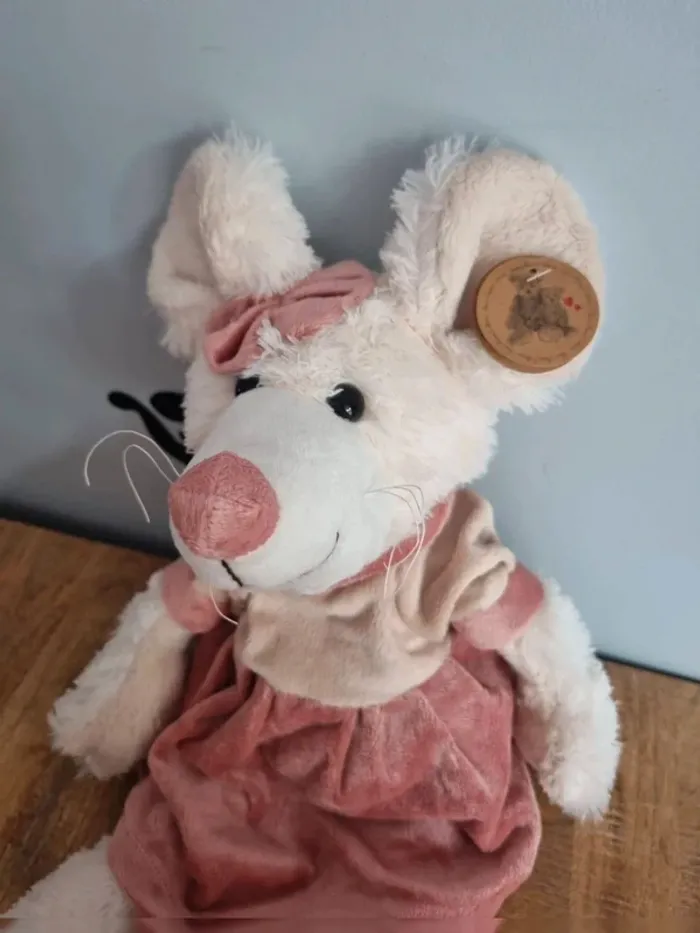 Peluche souris 35 cm Louise mansen neuve - photo numéro 2