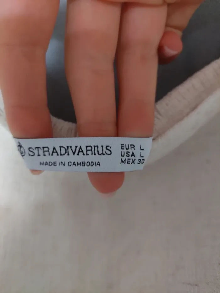 Top effet lin Stradivarius – Taille L – Très bon état - photo numéro 2