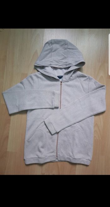 Sweat zippé à capuche fille 10 ans