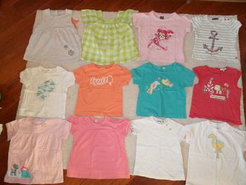 T-shirt fantaisie été fille, taille 2 ans (23-24 mois)