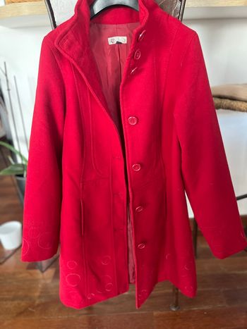 Manteau rouge T 36