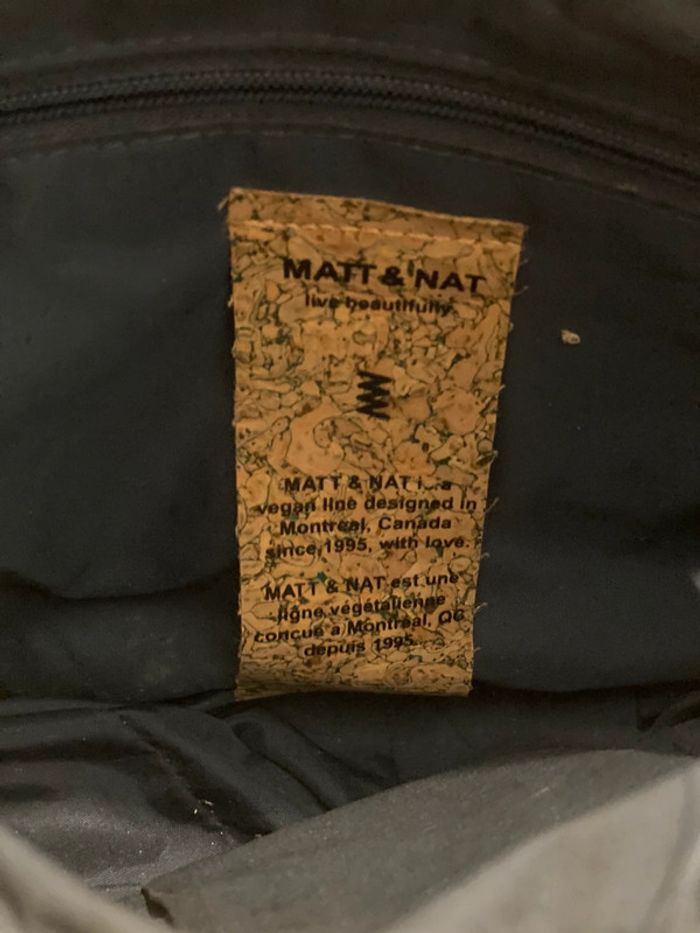 Sac en cuir vegan beige Matt & Nat - photo numéro 4