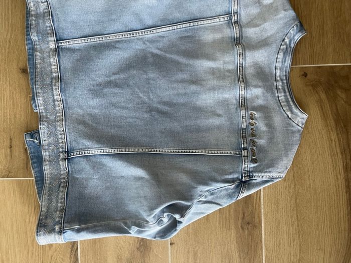 Veste jean strass - photo numéro 7