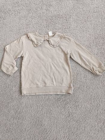 Pull beige col claudine 