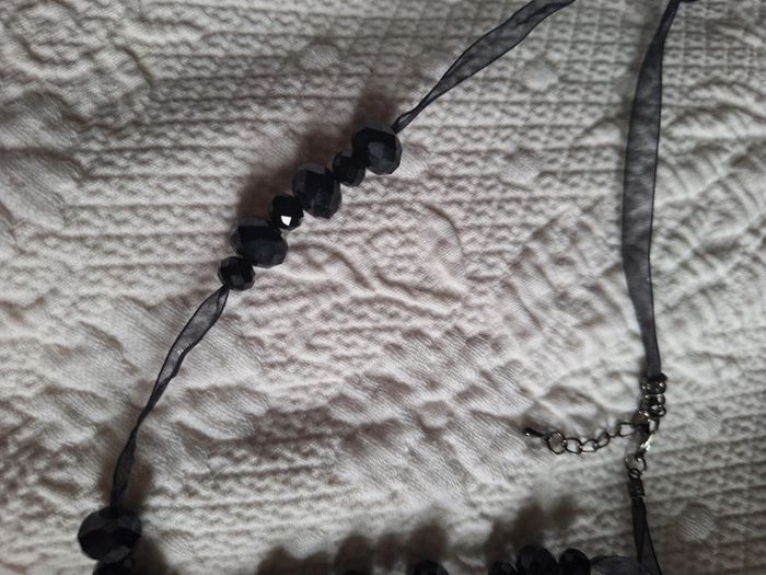 Joli collier de perles noires - photo numéro 5