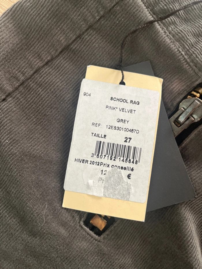 Pantalon femme School Rag gris taille 27 neuf avec étiquette - photo numéro 7