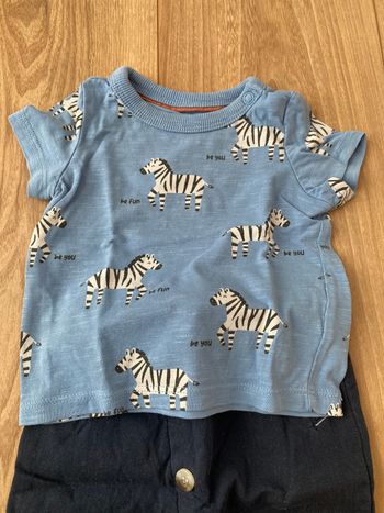 T-shirt zèbre 3 mois