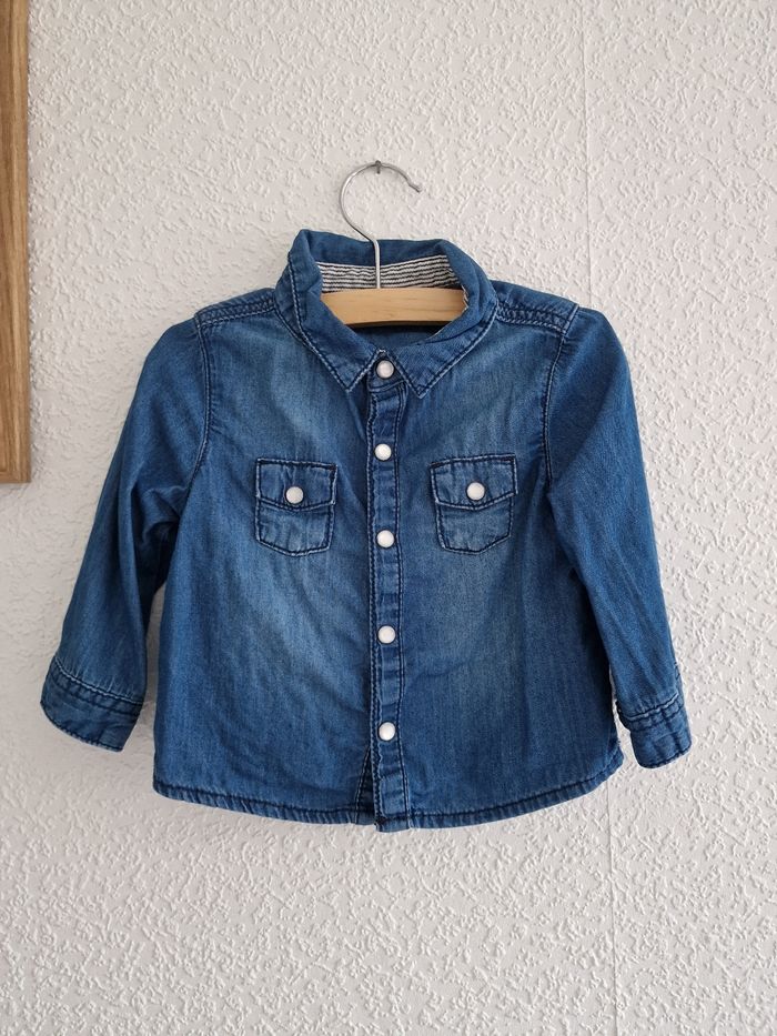 Tape À L'Œil - Chemise en jean, manches longues (9 mois) - photo numéro 2