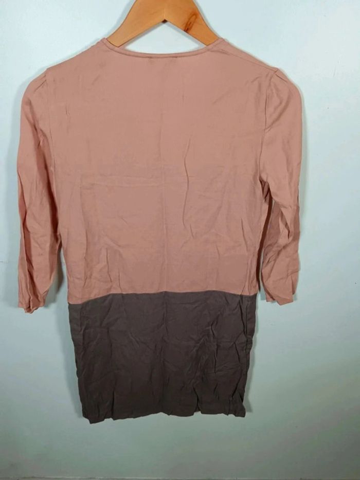 C20 robe rose/taupe la redoute 36 - photo numéro 2