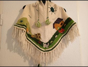 Pancho péruvien vintage 