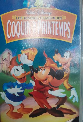 VHS Les grands classiques walt disney Coquin de printemps mickey Donald pluto