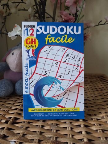 💜Sudoku facile 1/2 Neuf