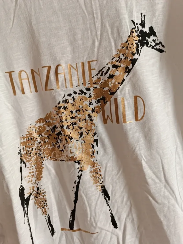 Blouse blanche Tanzanie wild - photo numéro 3