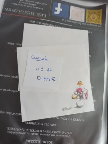 Feuille Diddl carrée 17 0,80€