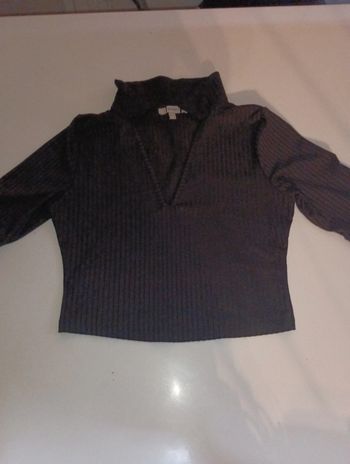 Top court croc top col en V décolleté femme Jennifer taille M