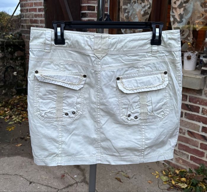 🤍 Jupe “Casual” blanc crème – Morgan – Taille 40 - photo numéro 3