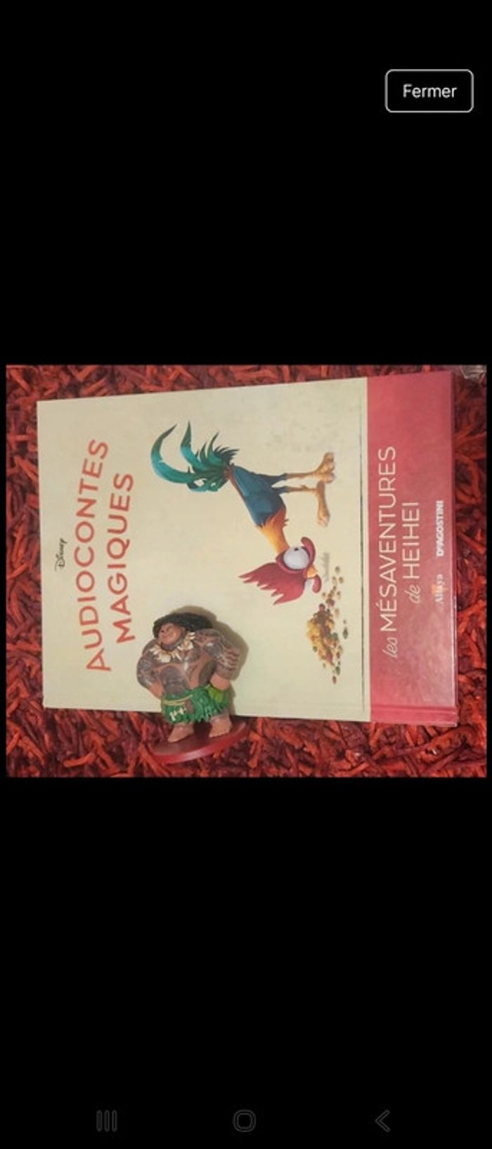 Livre+Figurine 106 Vaiana audioconte magique altaya deagostini disney magic audio conte compte