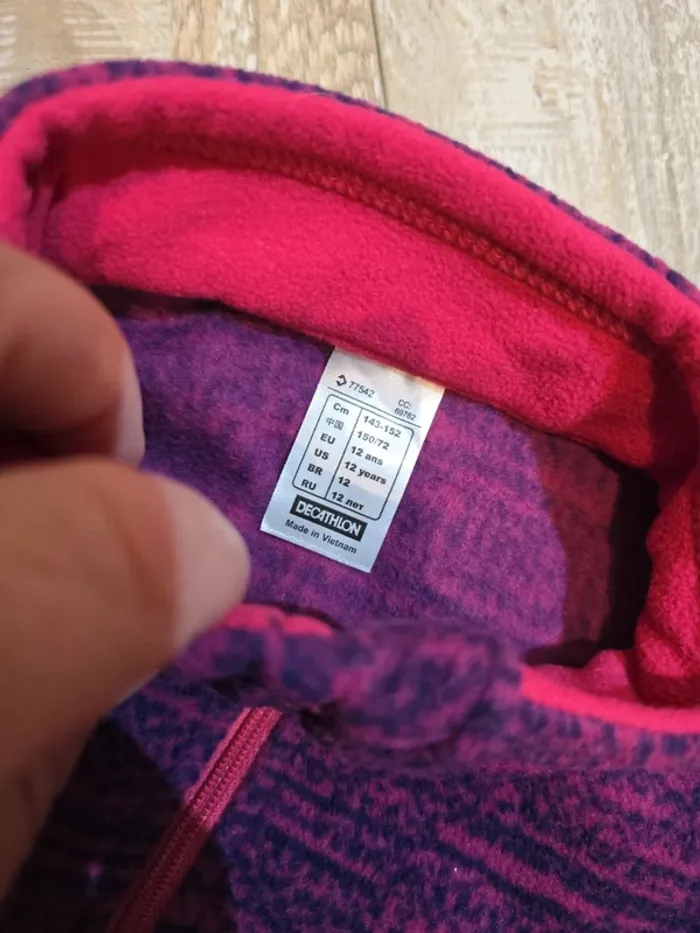 Polaire chaud skis #orianablfille12ans - photo numéro 3