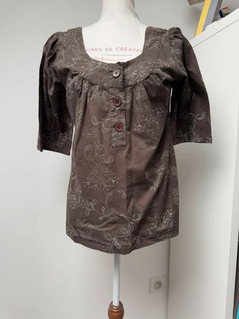 Blouse marron femme 42 In Extenso
