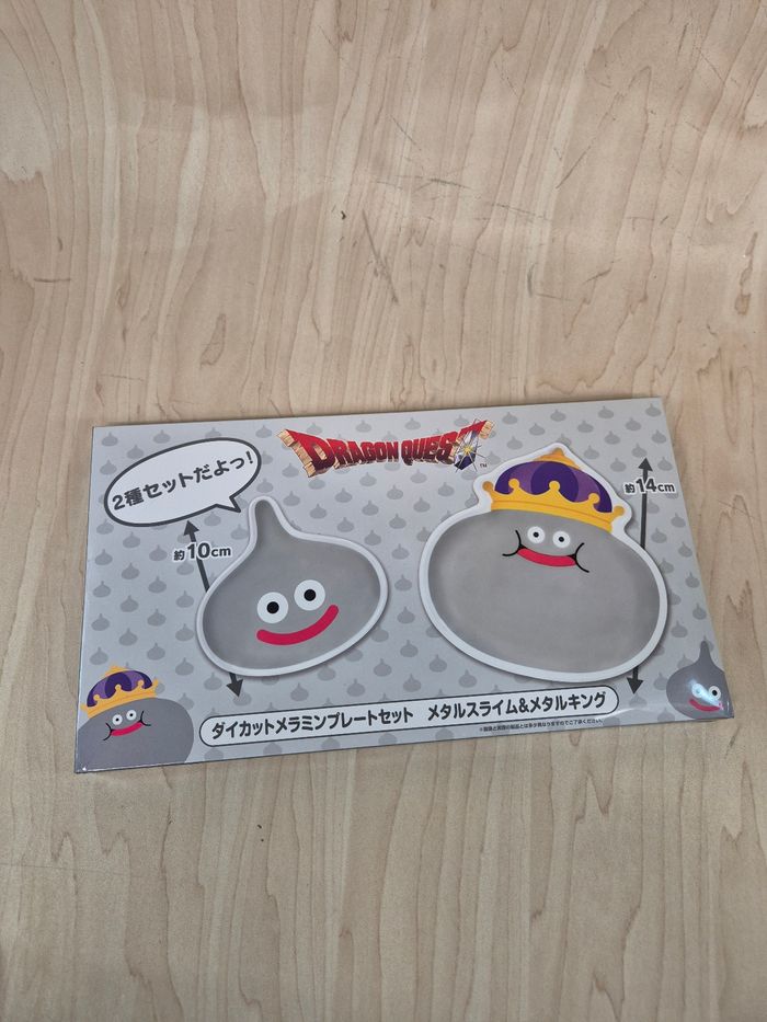 Set 2 mini assiettes Dragon Quest Metal Slime