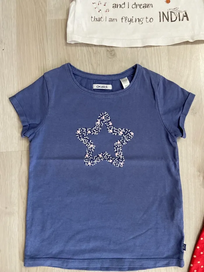 Lot de 4 t-shirts à manches courtes Taille 5 ans - photo numéro 4