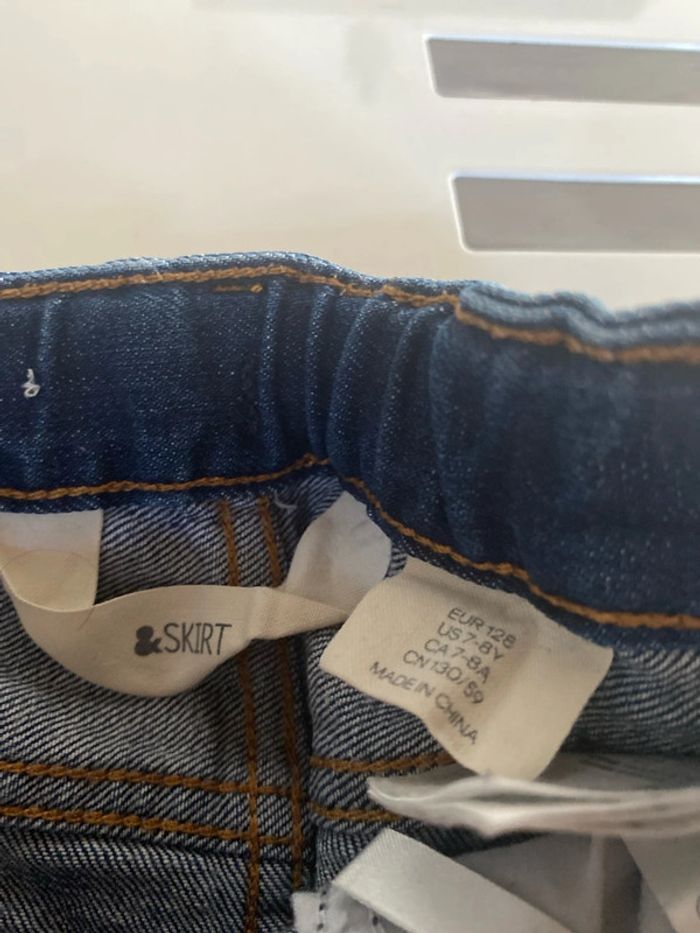 Jupe en jeans taille 7-8 ans - photo numéro 4