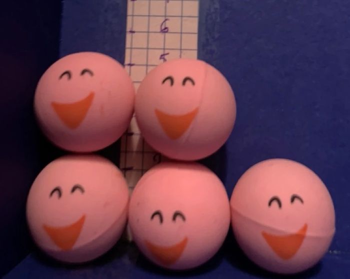 Lot de 3 filets de 5 mini balles = 15 mini balles