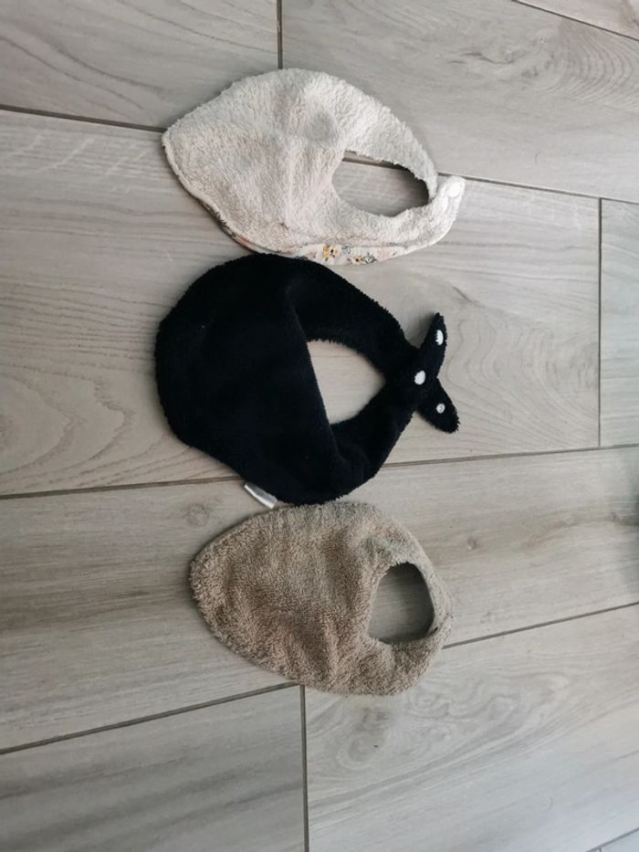 Lots de 3 bavoirs pression - photo numéro 2