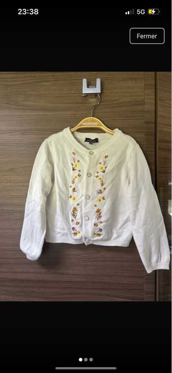 Gilet enfants fille cardigan 