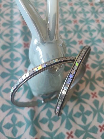 Grandes créoles à facettes vintage