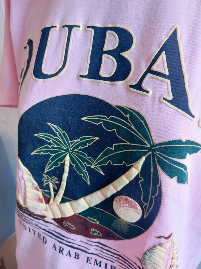 T-shirt rose Dubai Taille M - photo numéro 3