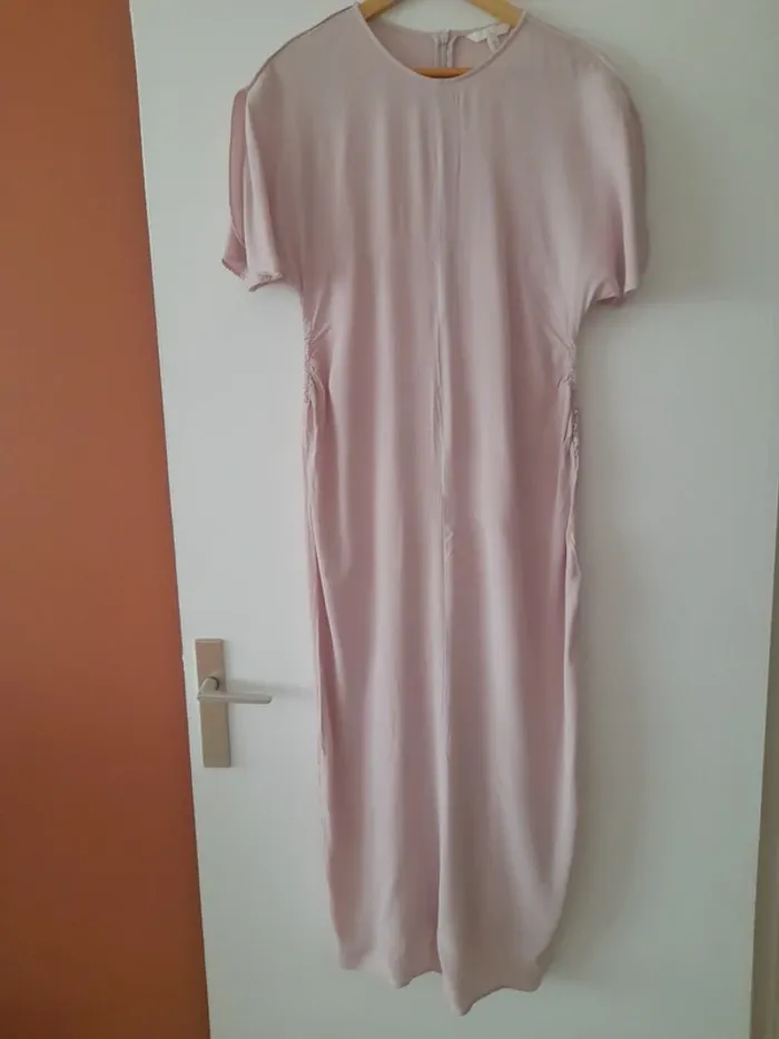 Robe longue de grossesse manches courtes
